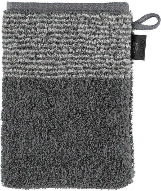 Cawö Two-Tone Washandje - Leisteen - 16x22