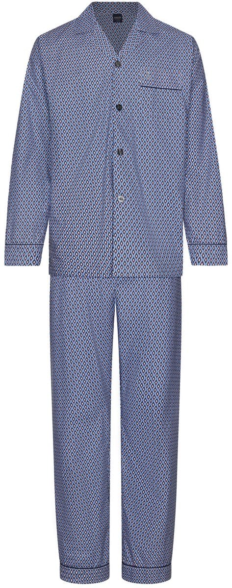 Robson - Pyjama - Geweven Katoen - Blauw - Doorknoop - Maat 62