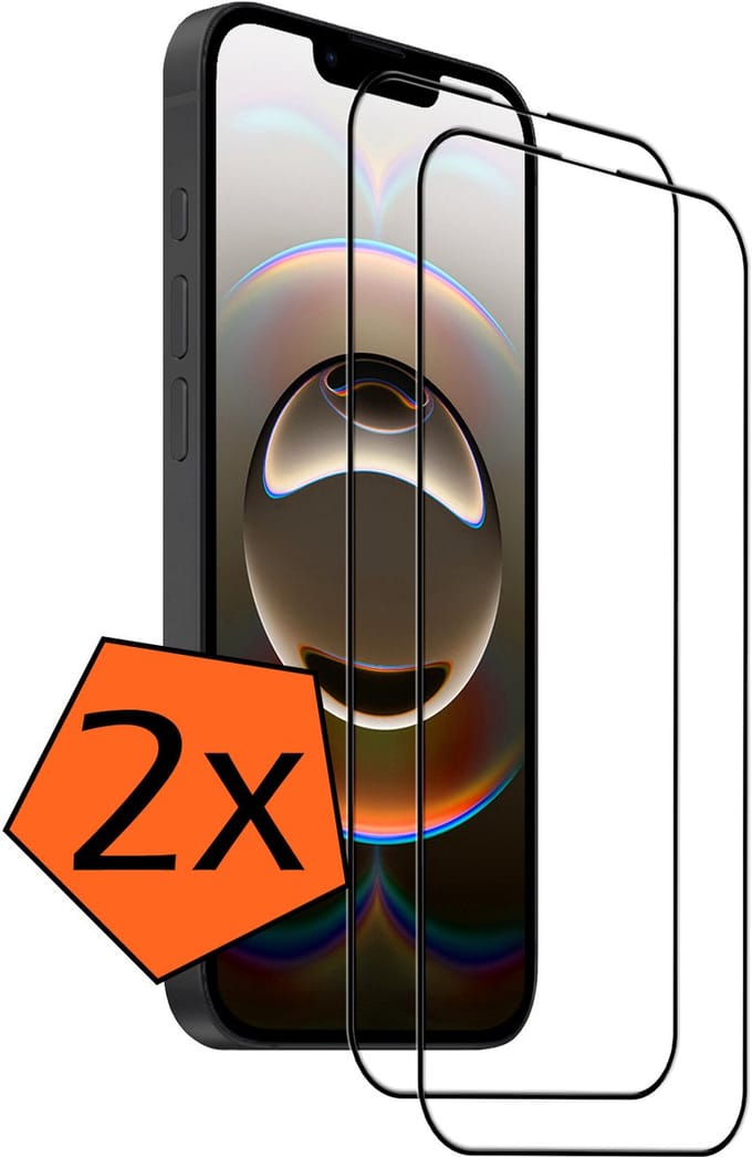 Screenprotector - 2 Stuks - Geschikt voor Apple iPhone 16e - Full Cover - Gehard Glas - Beschermglas - Tempered Glass - Screen Protector