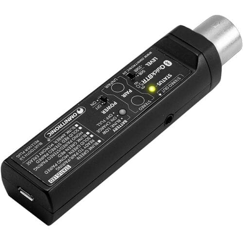 Omnitronic QuickBTR-5.0 XLR AptX Bluetooth muziekontvanger Bluetooth versie: 5.0, A2DP 10 m AptX-technologie, Geïntegreerde accu, Geïntegreerde...