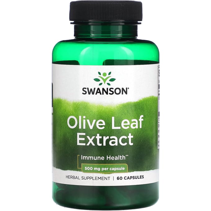 Olijfblad Extract, 500Mg, 60 Plantaardige Capsules