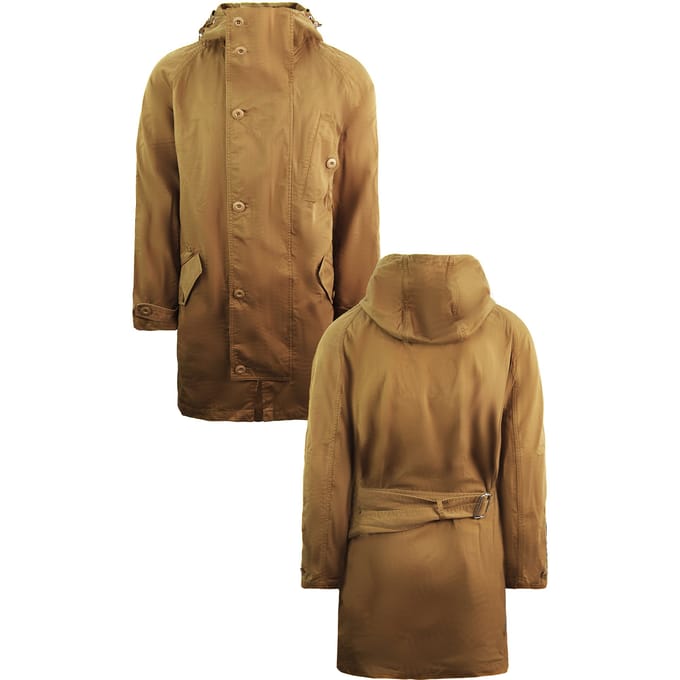 Lacoste Twill Heren Bruin Parka Jas