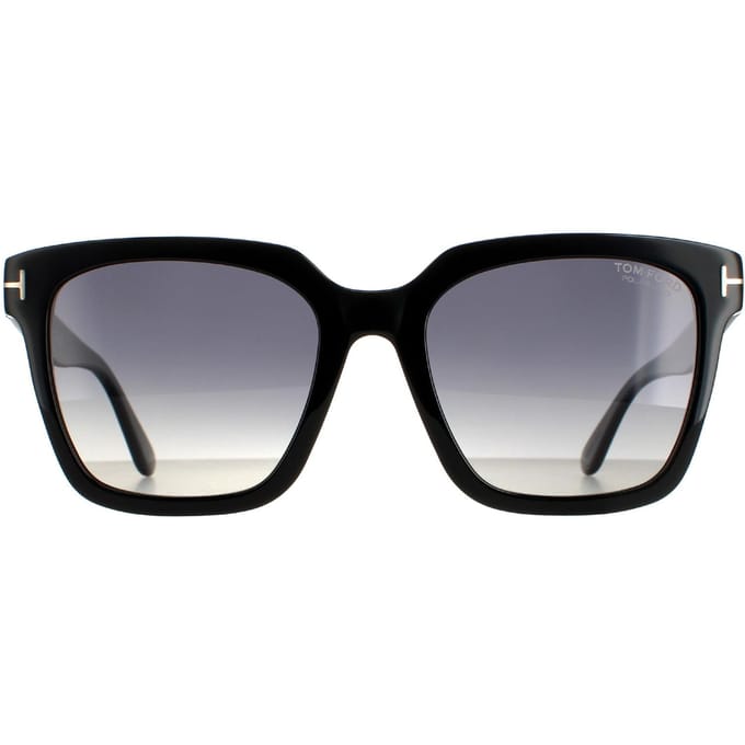 Tom Ford zonnebril Selby FT0952 01D Glansende zwarte rook gepolariseerd