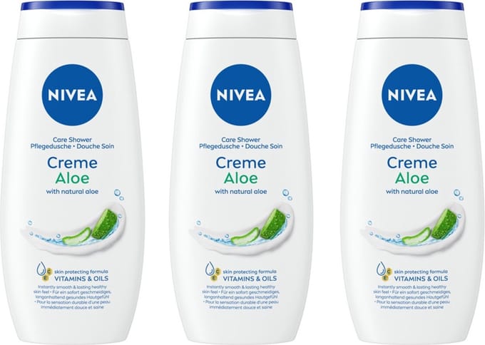 Nivea® | 3 x 250 ml Aloe Vera Creme douchegel |