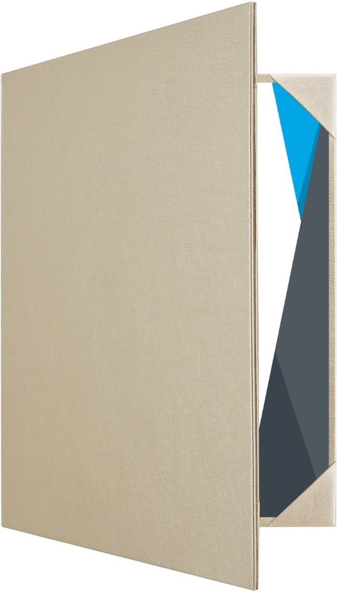 Goodline® - Trouwakte Map / Huwelijksakte Map / Trouwmap - 2x A4 - Champagne Goud