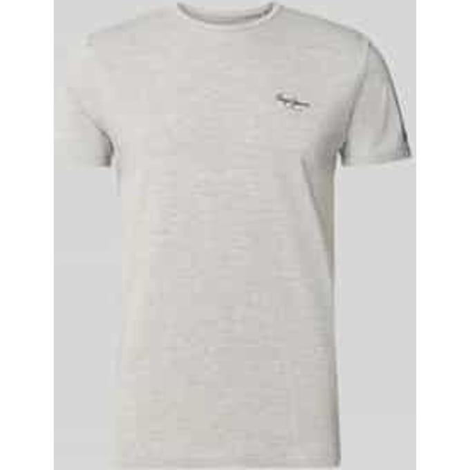 slim fit T-shirt van mix van katoen model 'ORIGINAL BASIC 3'