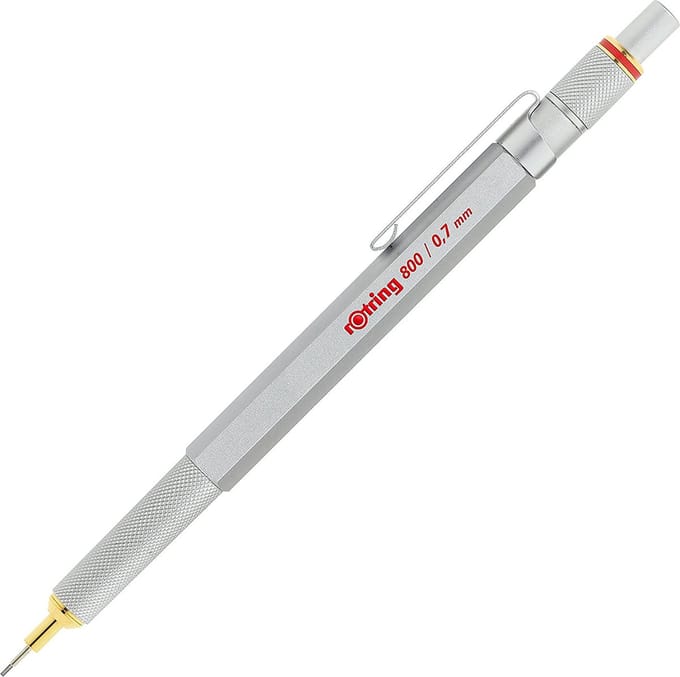 Rotring 800 Mechanical Pencil | 0.7 mm | Silver Metal Barrel