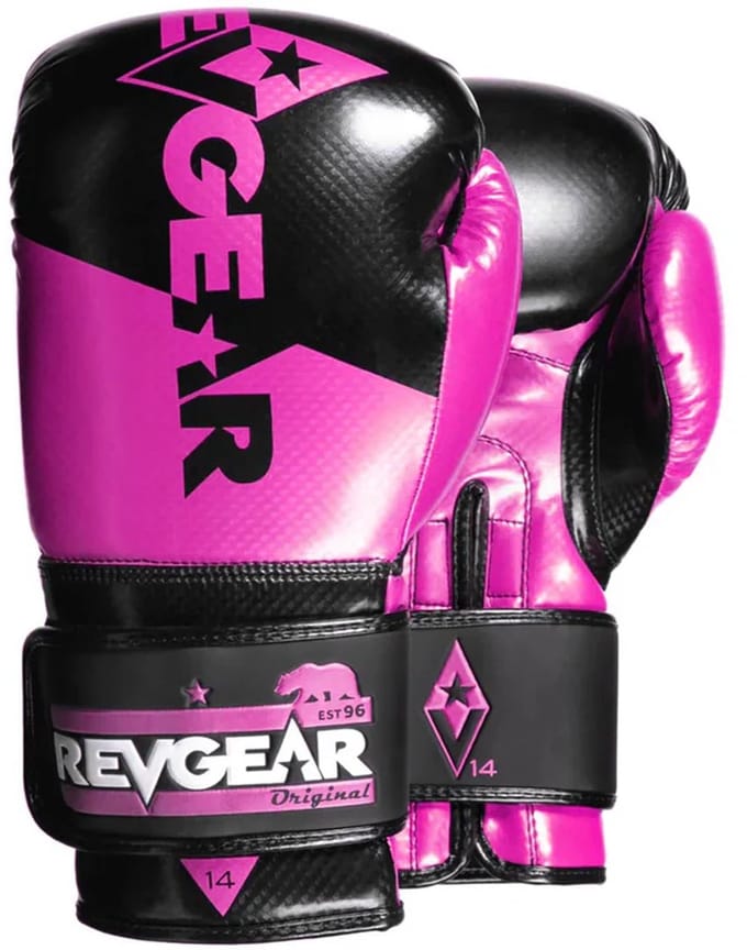 Revgear Pinnacle P4 Boxing Glove Black/Pink 12oz