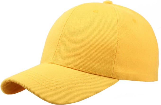 LGT JWLS Effen Baseball Cap van 100% Katoen - Geel