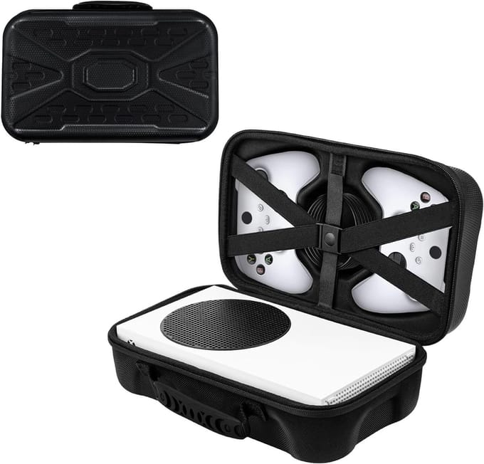Hard Case voor Xbox Series S - Opbergtas voor Console, Draadloze Controller en Gaming Accessoires - Zwart
