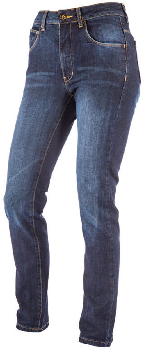 Brams Paris Jason men C41 pant, mid blue stretch denim