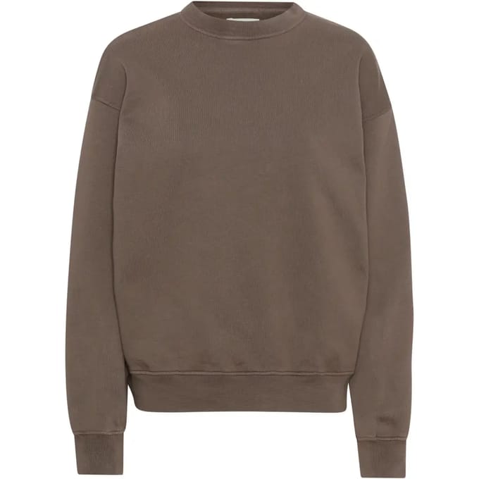 Sweatshirt ronde hals Colorful Standard Organic oversized cedar brown