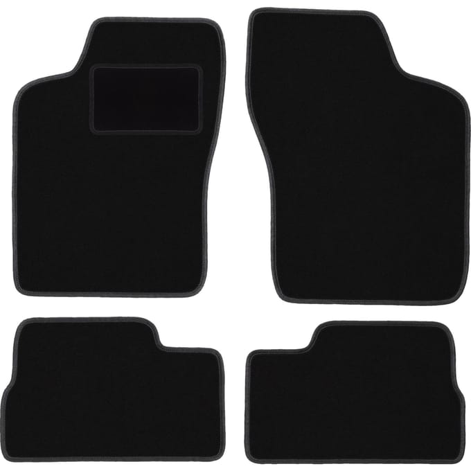 Zwarte veloursmatten voor: Daewoo Nexia hatchback, sedan (1994-1998)