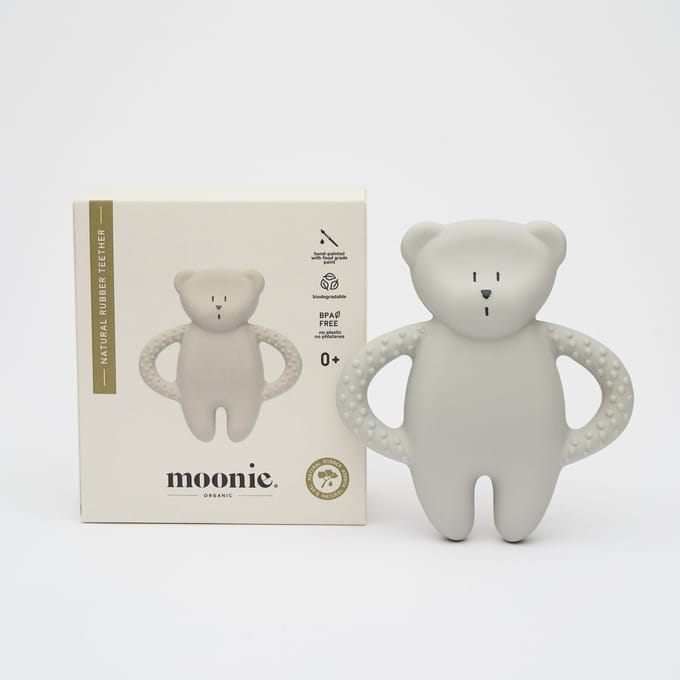 Moonie bijtspeeltje bear gray 0 mnd