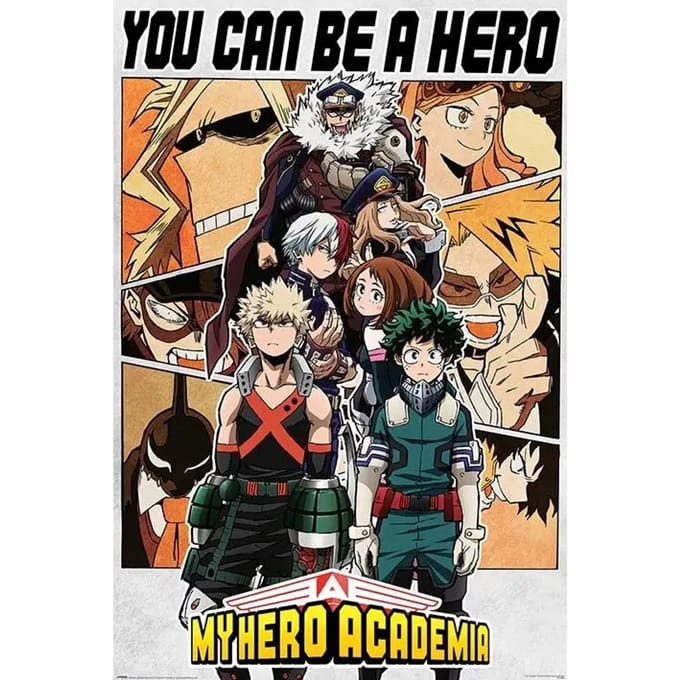 Pak van 5 posters Pyramid My Hero Academia Be a Hero