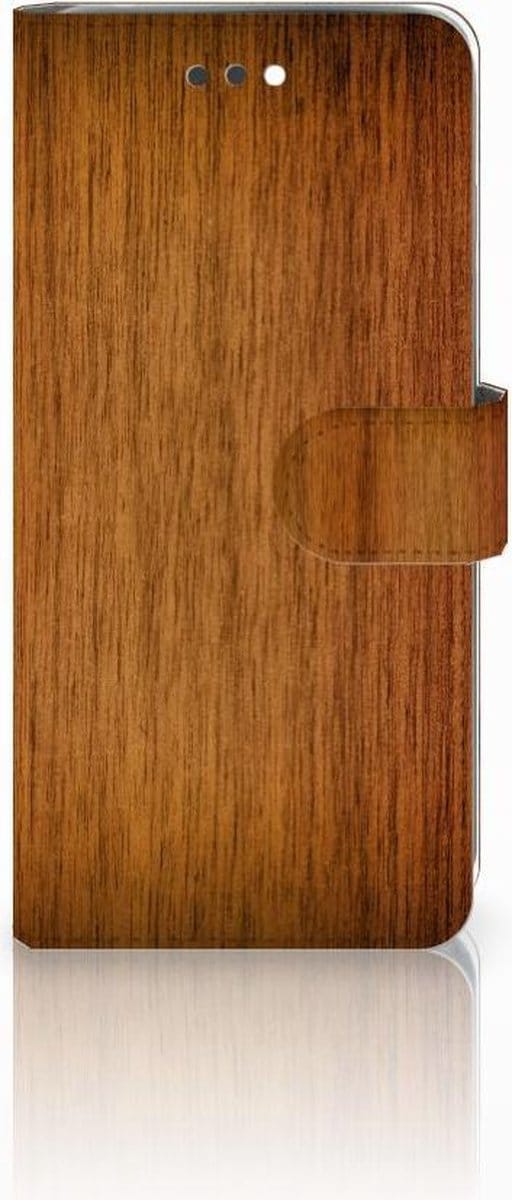 Apple iPhone 7 Plus | 8 Plus Book Style Case Donker Hout