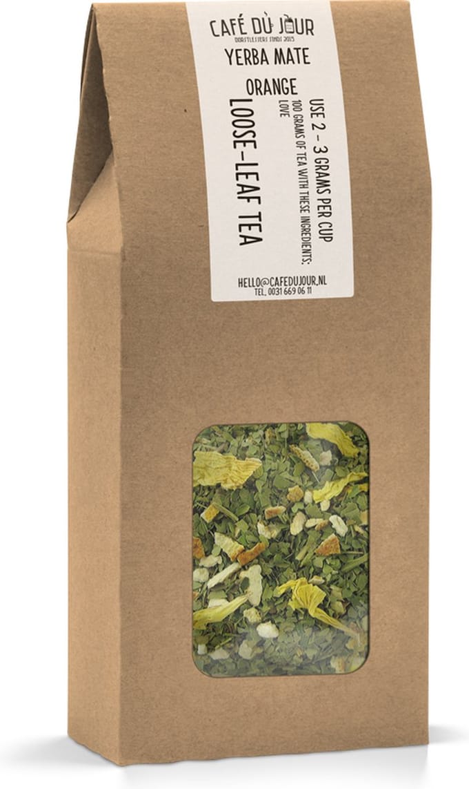 Yerba Mate Orange - Kruidenthee 100 gram - Café du Jour losse thee