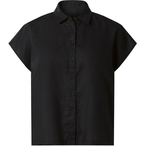 ESMARA Linnen dames blouse (Zwart, M (40/42))