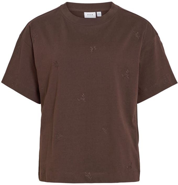 VILA T-shirt Katoenen