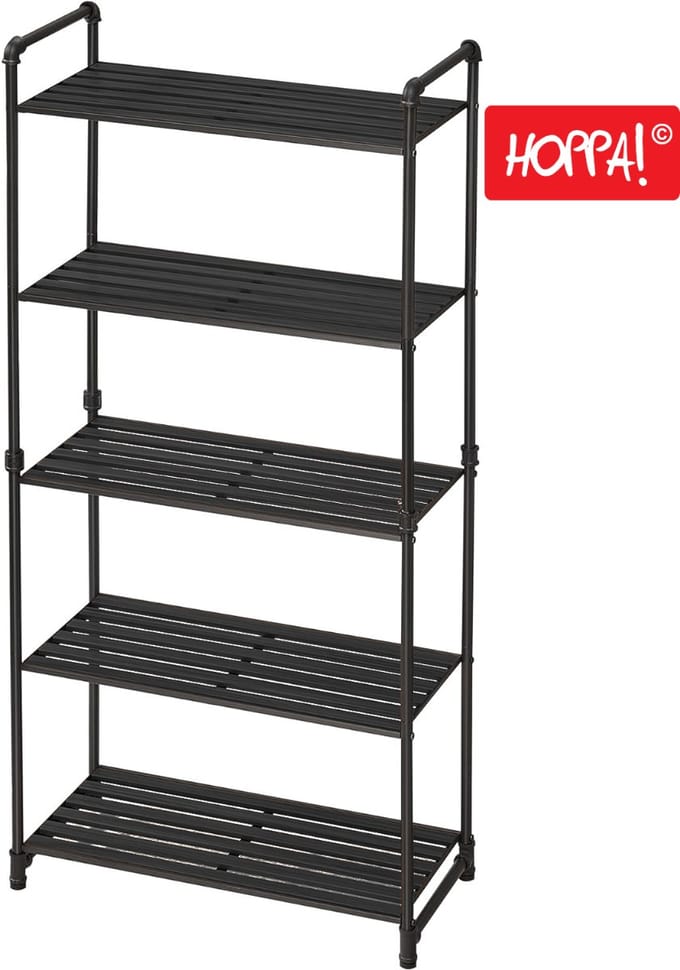 Hoppa! Opbergrek - Zwart - 64x30x130 (BxDxH)