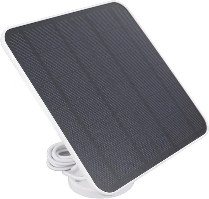 Zonnepaneel Camera - Solar Charger - Camera Opladen - IP66 Weerbestendig - 12 Watt - Wit