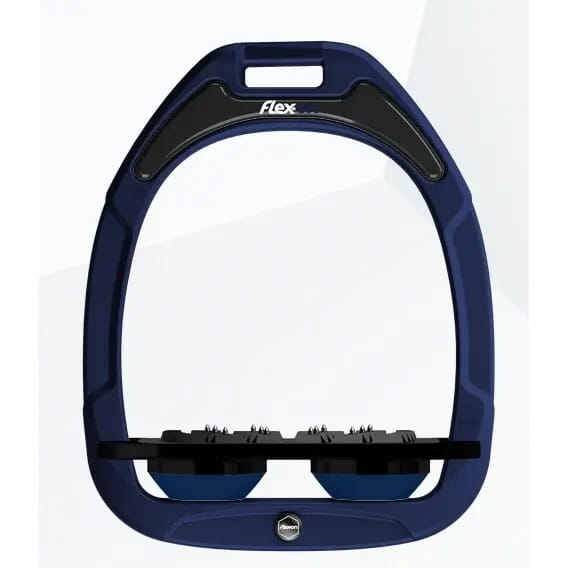 Platte Ultra Grip Marine/Zwart/Marine stijgbeugels Flex-On Green Composite