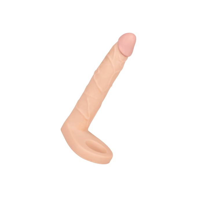 Lovetoy Voorbinddildo voor dubbele penetratie Ultrasoft Double - 18 cm