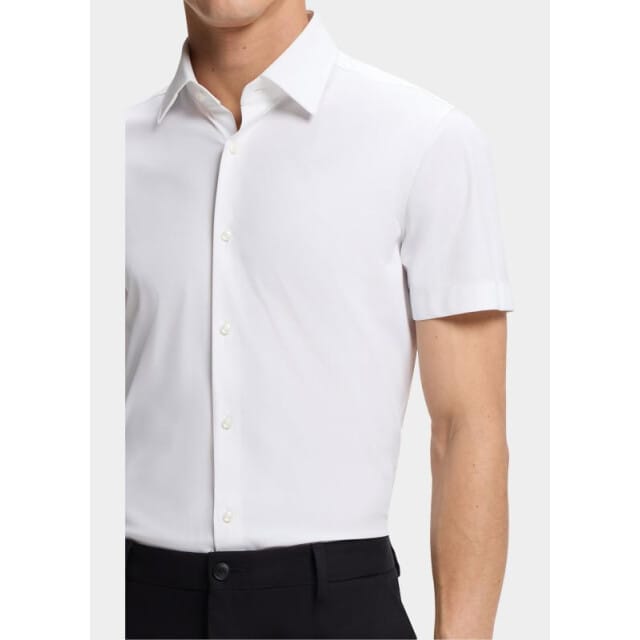 slim fit zakelijk overhemd met korte mouw model 'P-HANK-K-SH-262'