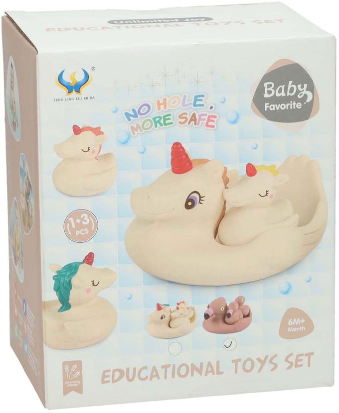 Baddieren Flamingo Familie, 4dlg