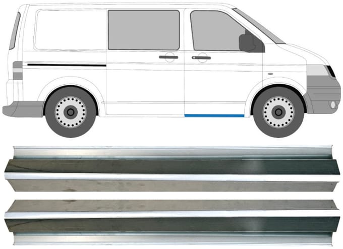 Reparatie dorpel voorste deuren voor Volkswagen Transporter T5 2003-2015