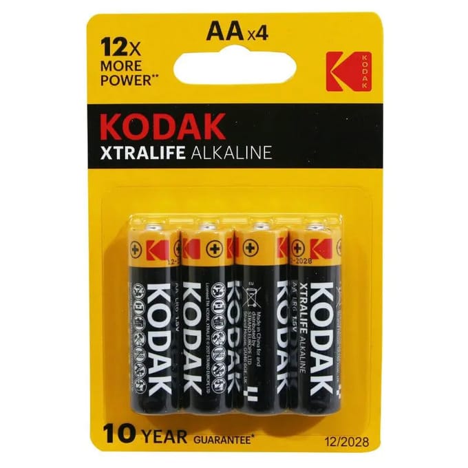 Kodak Xtralife - AA Alkaline batterijen - 4 stuks