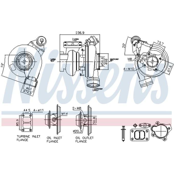 Supercharger, drukvulling NISSENS 93757