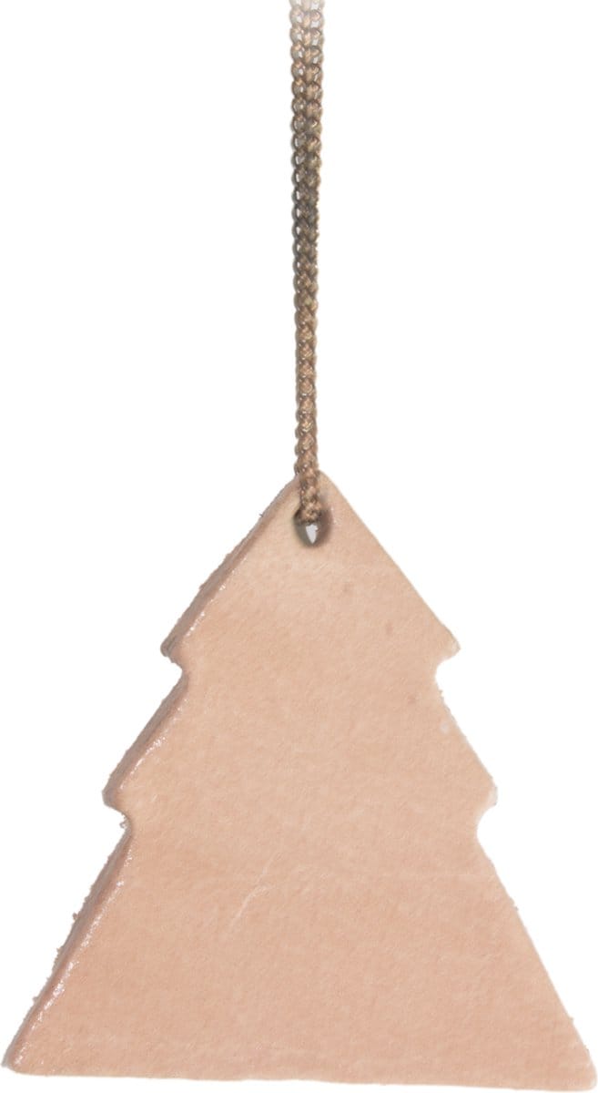 TAK Design Vinter Hanger Kerstboom - Leer - 5 x 5 cm