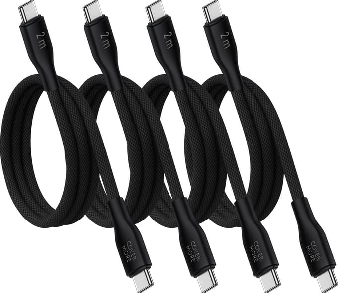 Oplader kabel geschikt voor Samsung galaxy telefoon en tablet - Usb C naar usb C - Oplaadkabel - 4 stuks - 2 meter - Lang
