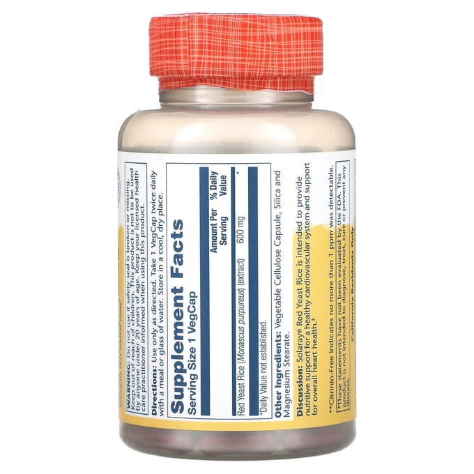 Rode Paddestoel Rijst, 600, 120 Groentecapsules