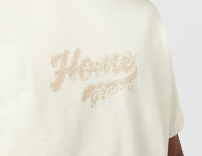 Home Grown Hermano Ringer T-Shirt, beige