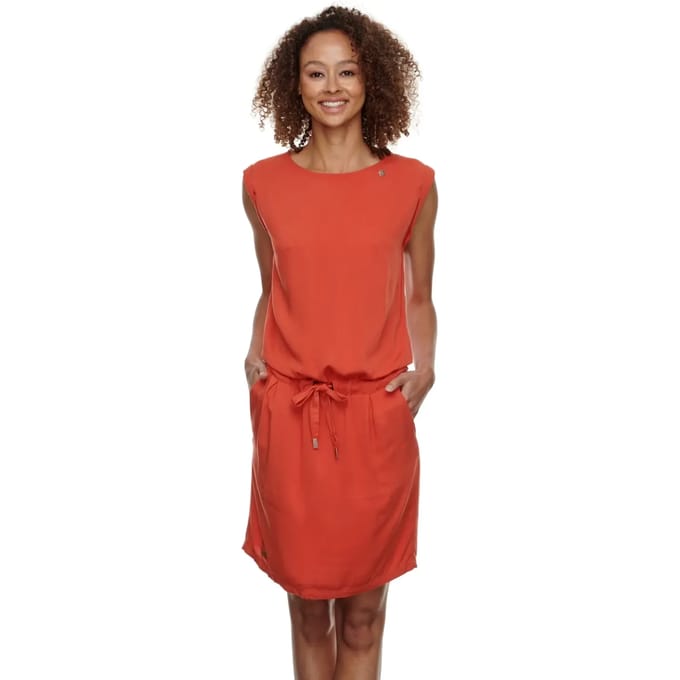 Ragwear zomerjurk mascarpone Rood Gemêleerd-S (36)