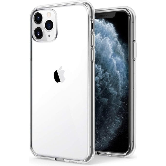 Podec Telefoonhoesje Doorzichtig Geschikt voor iPhone 11 pro max Hoesje Transparant En Screenprotector Beschermglas