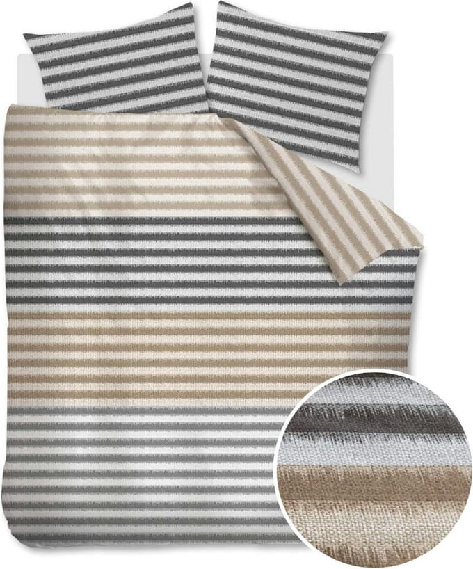 Beddinghouse Misha dekbedovertrek - Tweepersoons - 200x200/220 - Grijs
