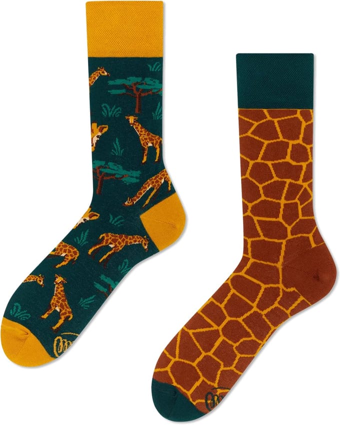 Many Mornings unisex sokken - The Giraffe - Unisex - Maat: 43 - 46