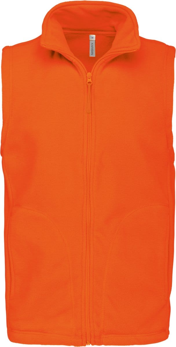Kariban Bodywarmer van microfleece heren K913 - orange - 5XL