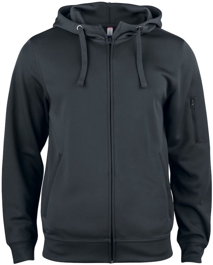 Clique Basic Active Hoody Full Zip 021014 - Zwart - S
