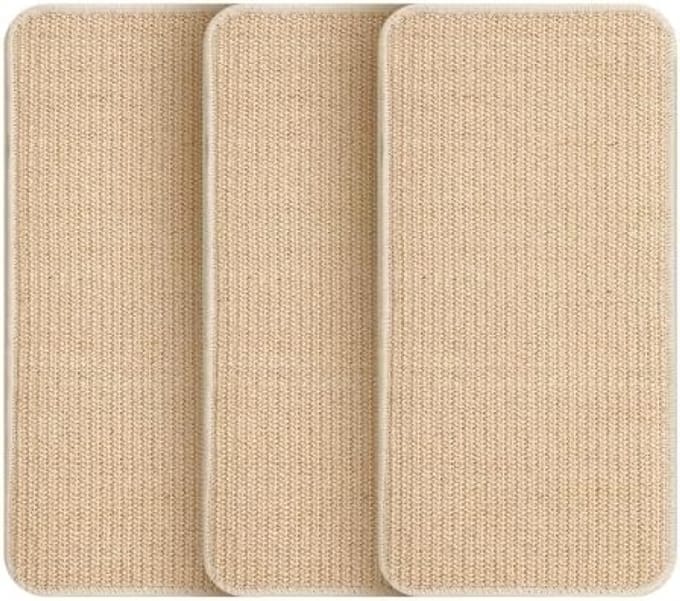 PromoHome Kattenkrabmatten Set - 3 Stuks Sisal Planken met Antislip