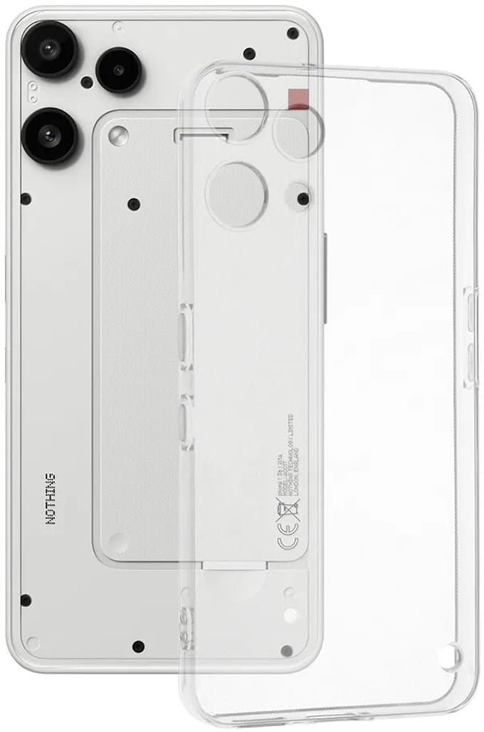 Hoesje geschikt voor Nothing Phone (3a) Lite - Techsuit Clear Silicone Back Cover - Transparant