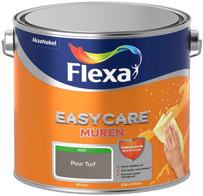 Flexa - Easycare Muren - Puur Turf - Mengverf - 2,5 L