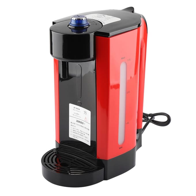 Chauffe-eau électrique 3 L avec distributeur instantané rouge