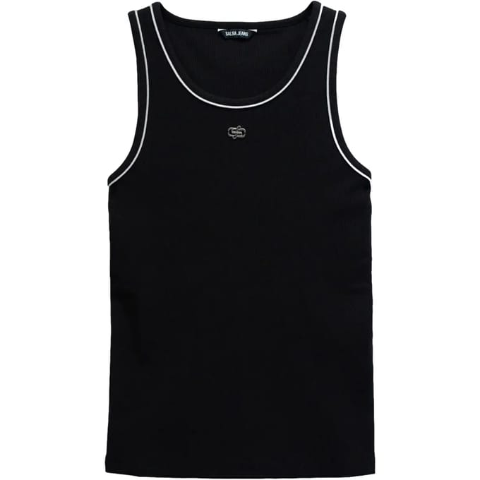 Mouwloos T-shirt met lurexdraad voor dames Salsa Jeans Basic