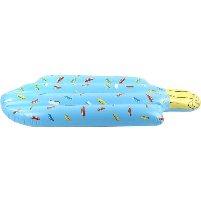 PVC Opblaasbare Drijvende Rij IJsje Vormige Zomer Zwembad Float Lounger Bed voor Leeftijd 6+(Blauw IJslolly Zwemband ) blue