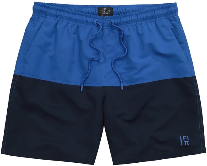JAY-PI - Heren - Zwemshorts beachwear elastische tailleband - Navy blauw - Maat L