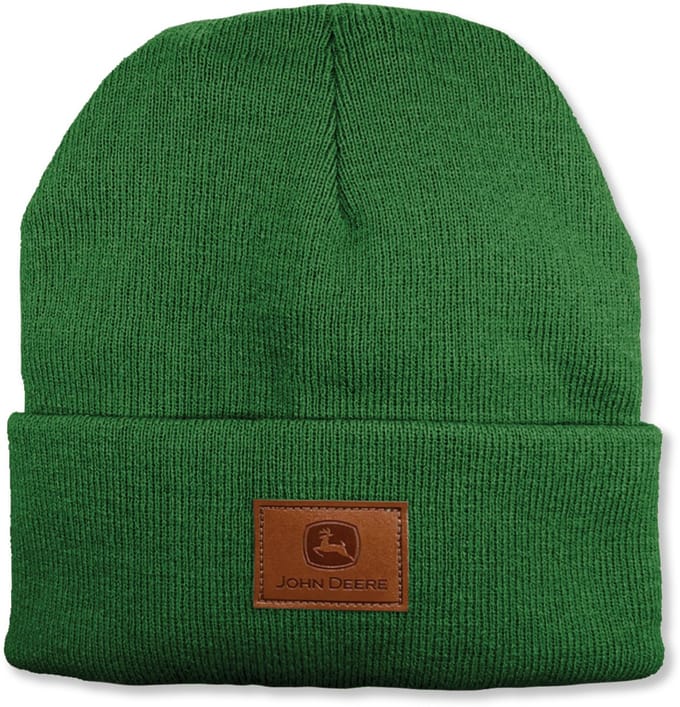 John Deere Groene Gebreide Muts met Logo – One Size Unisex – MC13090002GR